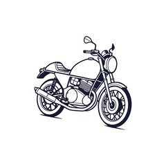 Fototapeta premium motorcycle on white background