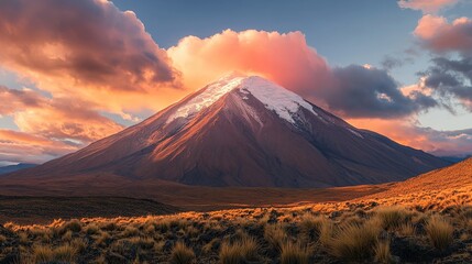 mountain peaks covered in ice