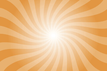 Obraz premium Abstract orange background with rays retro starburst rays. Butterscotch orange sunburst background vector illustration pattern beam rays. Spiral radial striped backdrop. Vector illustration.
