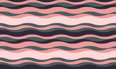 Seamless wavy pattern in calming pastel pink and gray hues.  Perfect for textile design, website backgrounds, or any project needing a soothing, contemporary aesthetic.
