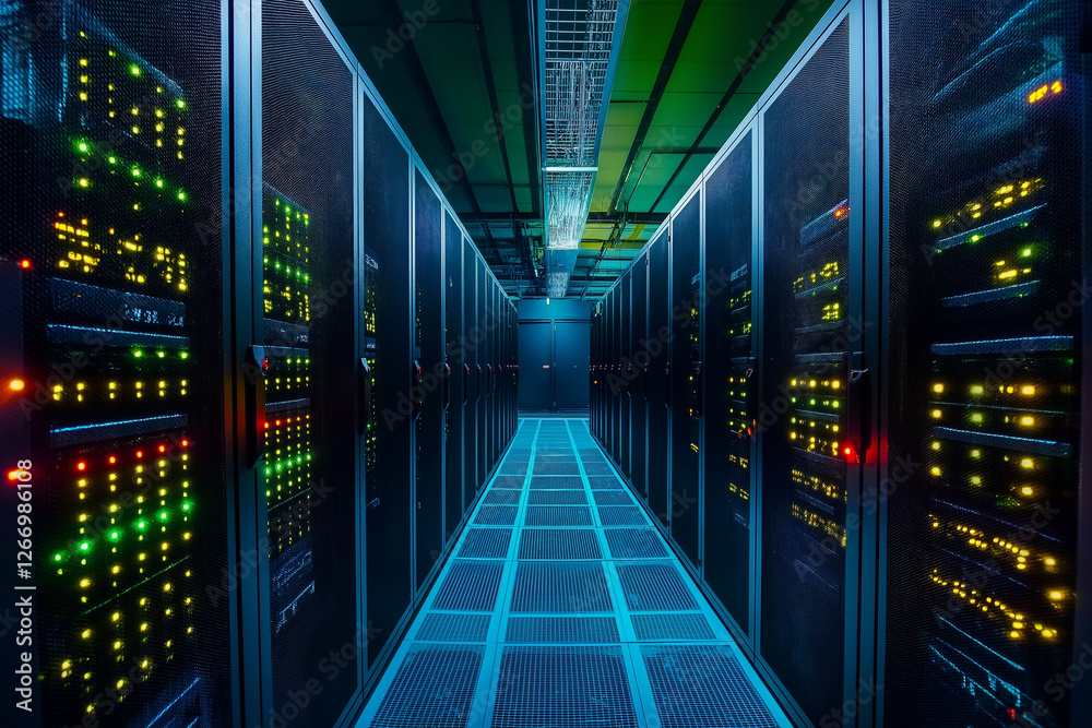 Wall mural inventories of quantum computer cores in high technology