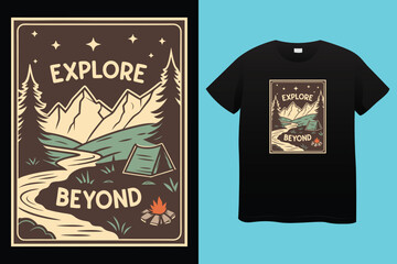 Think outside the box motivational t-shirt design typography. Hand drawn inspirational apparel lettering print. Vector illustration.