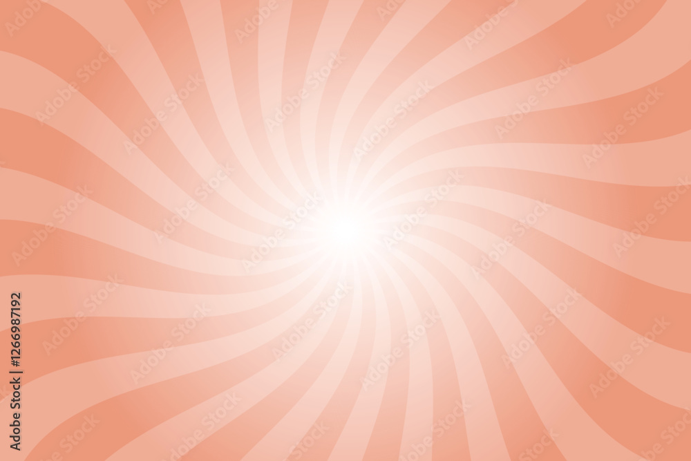 Poster abstract orange background with rays retro starburst rays. dark salmon orange sunburst background ve