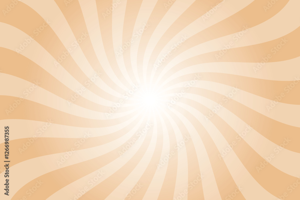 Poster abstract orange background with rays retro starburst rays. dark topaz orange sunburst background vec