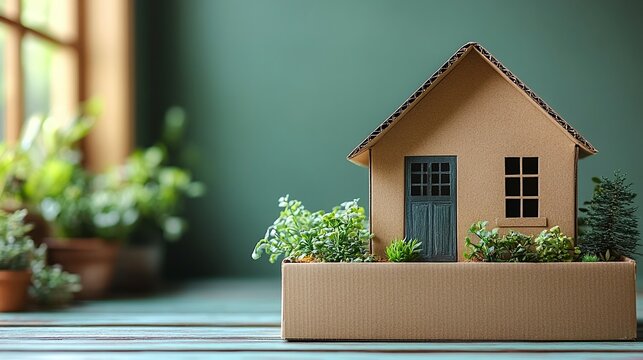 cardboard miniature aco friendly house, buying a house, housing crisis, bureaucracy, mortgage