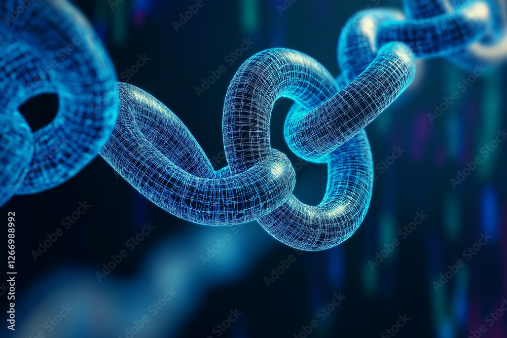 Wall mural blockchain concepts data storage using dna sequences