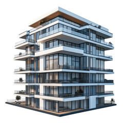 Obraz premium Modern residential apartment buildings in Hong Kong and Barcelona with balconies and glass windows showcasing urban architecture and city living