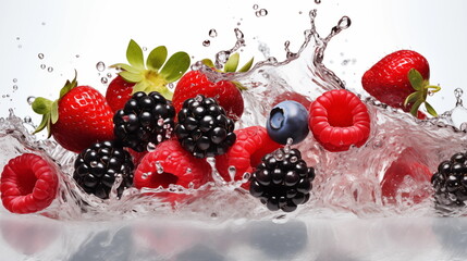 Fresh berry closeup in studio
