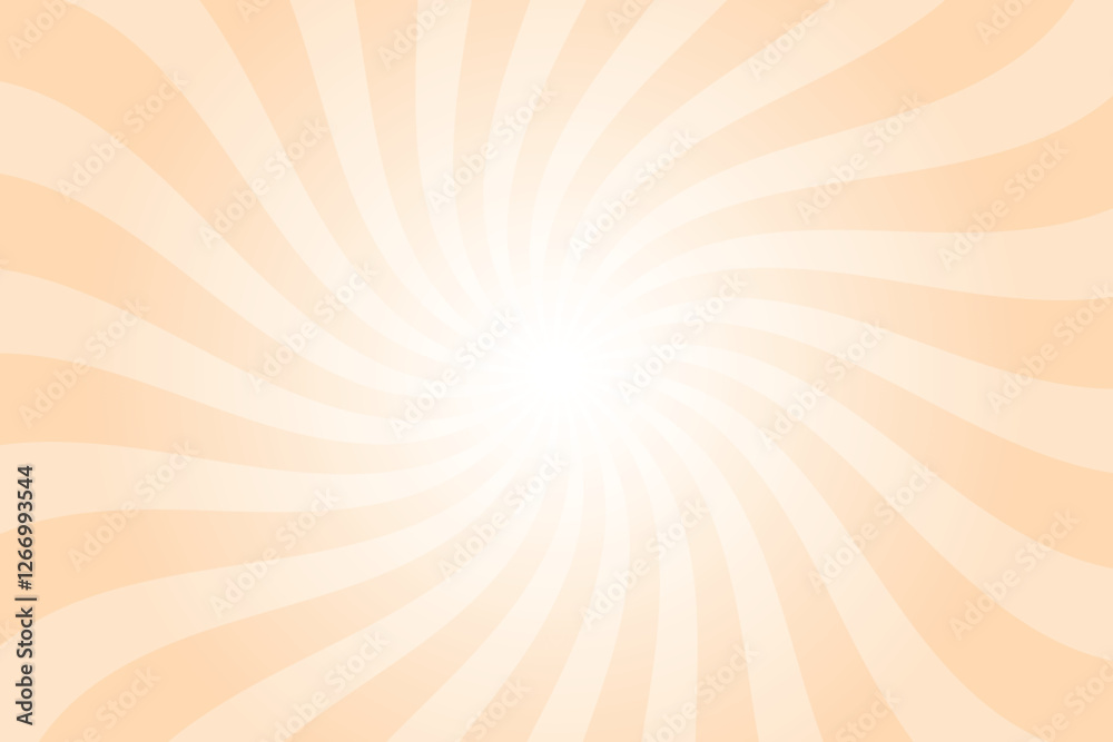 Poster abstract orange background with rays retro starburst rays. light orange sunburst background vector i