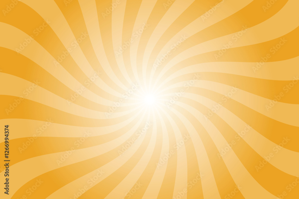 Poster abstract orange background with rays retro starburst rays. marigold orange sunburst background vecto