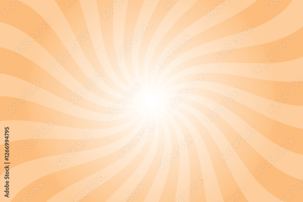 Poster abstract orange background with rays retro starburst rays. mellow orange sunburst background vector 