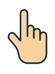 Hand Pointing Index Finger Icon