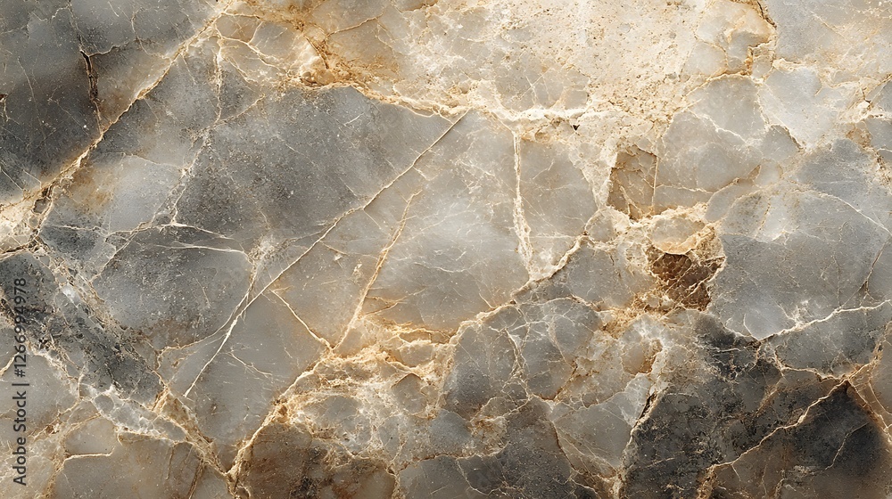 Poster high-resolution image showcasing the intricate texture of elegant gray and beige marble. perfect for