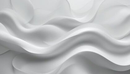 Abstract white wavy textured pattern with light and shadow artistic design