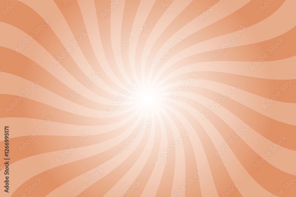 Poster abstract orange background with rays retro starburst rays. melon orange sunburst background vector i