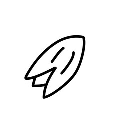 Nuts and seeds line icon