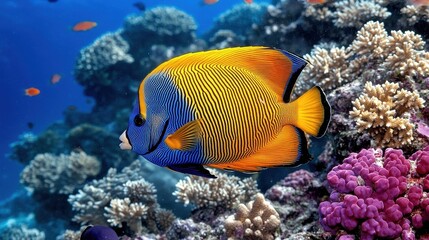 Majestic Marine Life Showcasing Vibrant Colors and Coral Reefs in Underwater Paradise