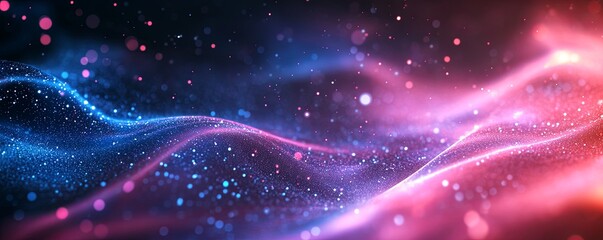 Obraz premium Sparks and light traces on a black background. Wallpaper, background, poster, banner