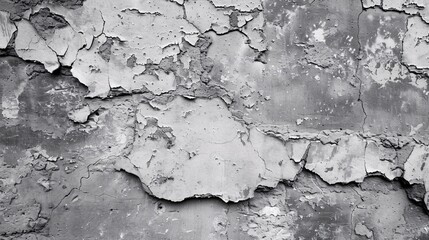 Obraz premium A wall with a lot of cracks and holes