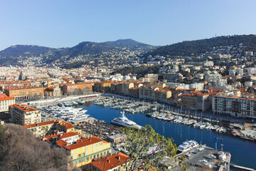 Obraz premium Amazing Panorama of city of Nice, France