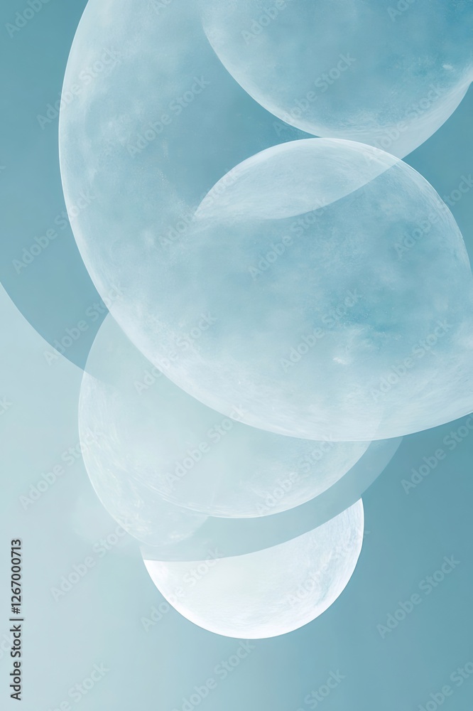 Wall mural Celestial orbs swirl, ethereal backdrop, design element