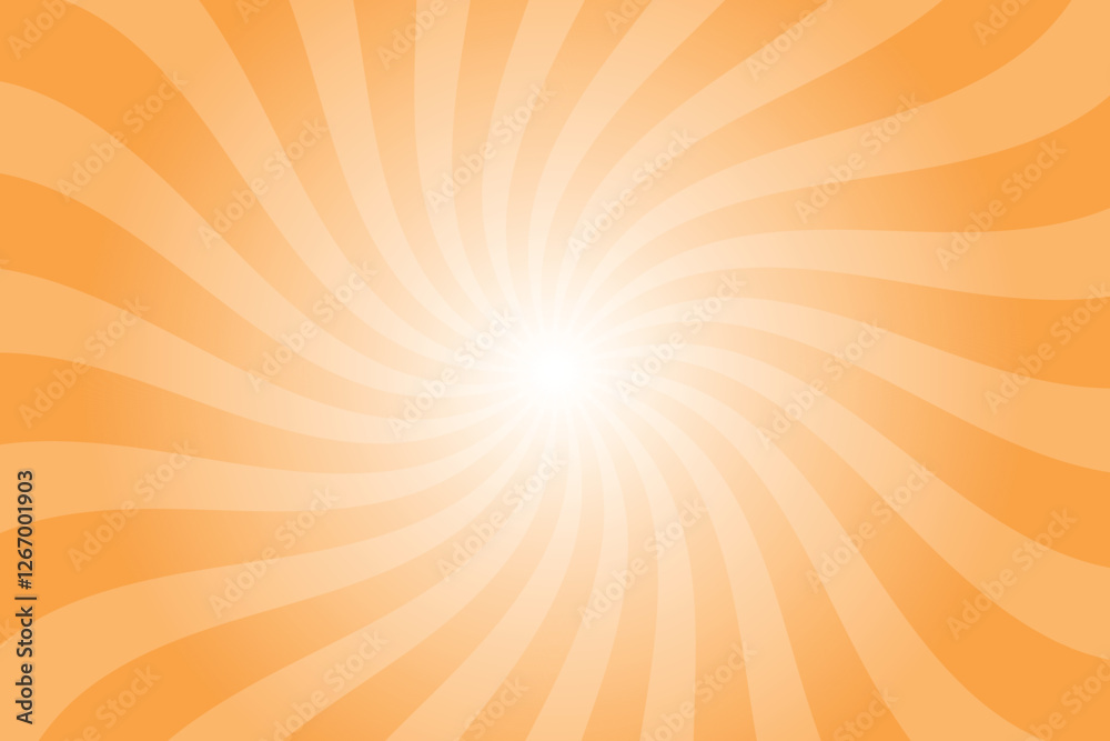 Aufkleber abstract orange background with rays retro starburst rays. neon carrot orange sunburst background ve