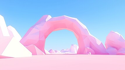 Vibrant Low-Poly Abstract Art, a striking visual featuring a dynamic combination of bright colors and geometric shapes, creating an engaging and modern aesthetic.