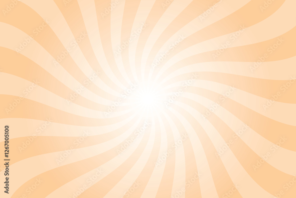 Poster abstract orange background with rays retro starburst rays. peach orange sunburst background vector i