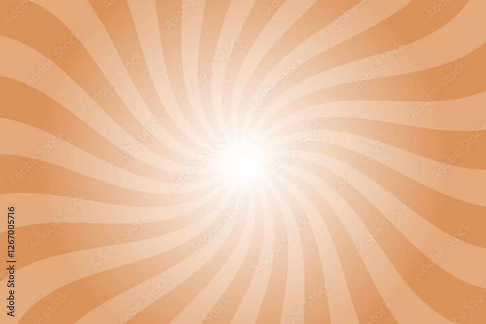 Poster abstract orange background with rays retro starburst rays. persian orange sunburst background vector
