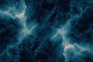 Obraz premium Dark blue swirling clouds with ethereal light effect, creating a dramatic and mystical atmosphere perfect for backgrounds in design projects