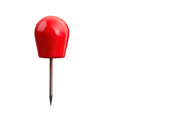 red push pin isolated on Transparent PNG