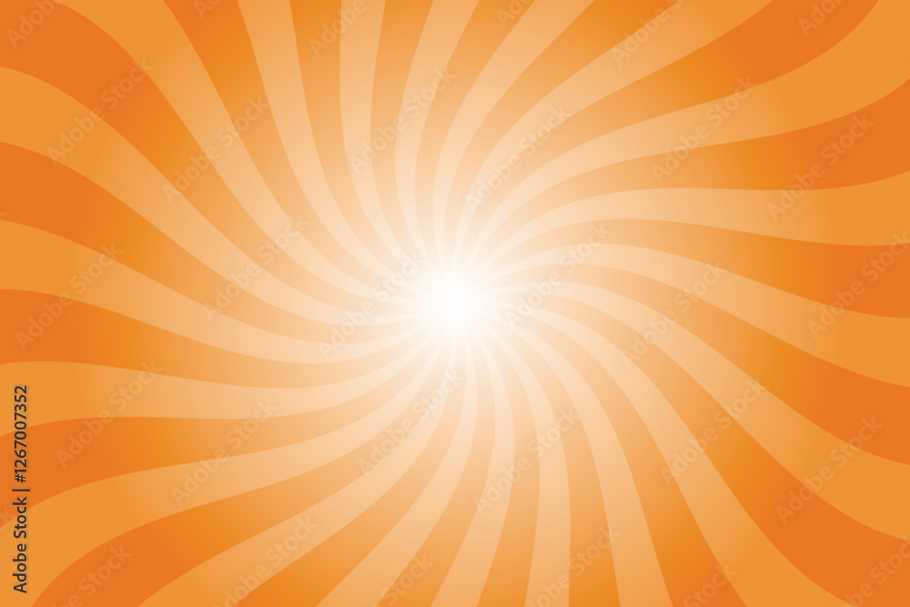 Poster abstract orange background with rays retro starburst rays. princeton orange sunburst background vect