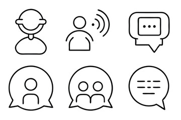 Speaking and Commun Best Practices for Clear Communication Line Art