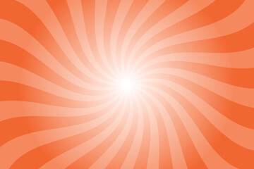 Obraz premium Abstract orange background with rays retro starburst rays. Rumba orange sunburst background vector illustration pattern beam rays. Spiral radial striped backdrop. Vector illustration.