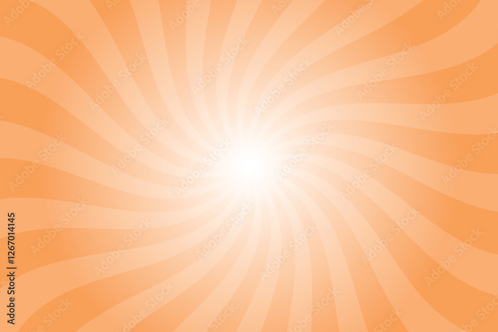Poster abstract orange background with rays retro starburst rays. sherbert orange sunburst background vecto