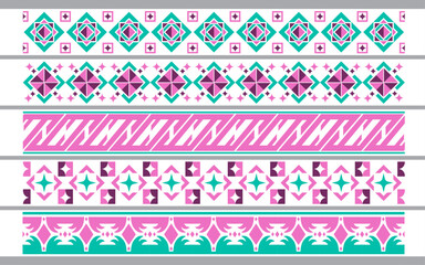 Geometric Design Elements and Borders, Border islamic pattern, ramadan theme vector