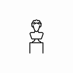 historical exhibition museum icon sign vector