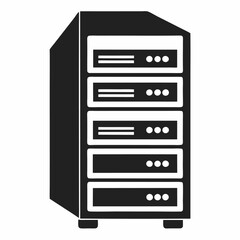 vector illustration of a server