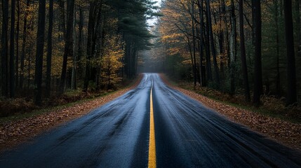 Obraz premium Anime Forest Road 