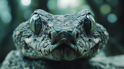 Obraz premium Close-Up of a Gaboon Viper