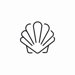 shell sea icon sign vector