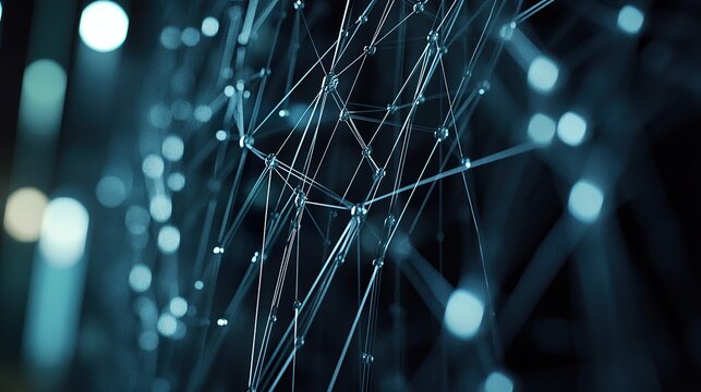 Glowing Network Connection
