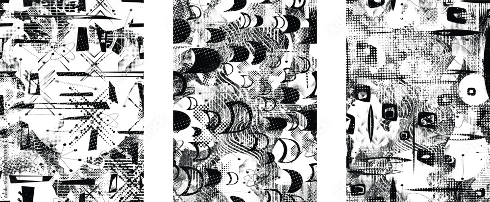 Poster glitch distorted grungy isolated layers . design element for brochure, social media, posters, flyers