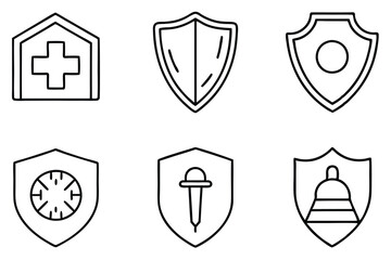 Protection Thin Insights for Better Safety Practices Line Art
