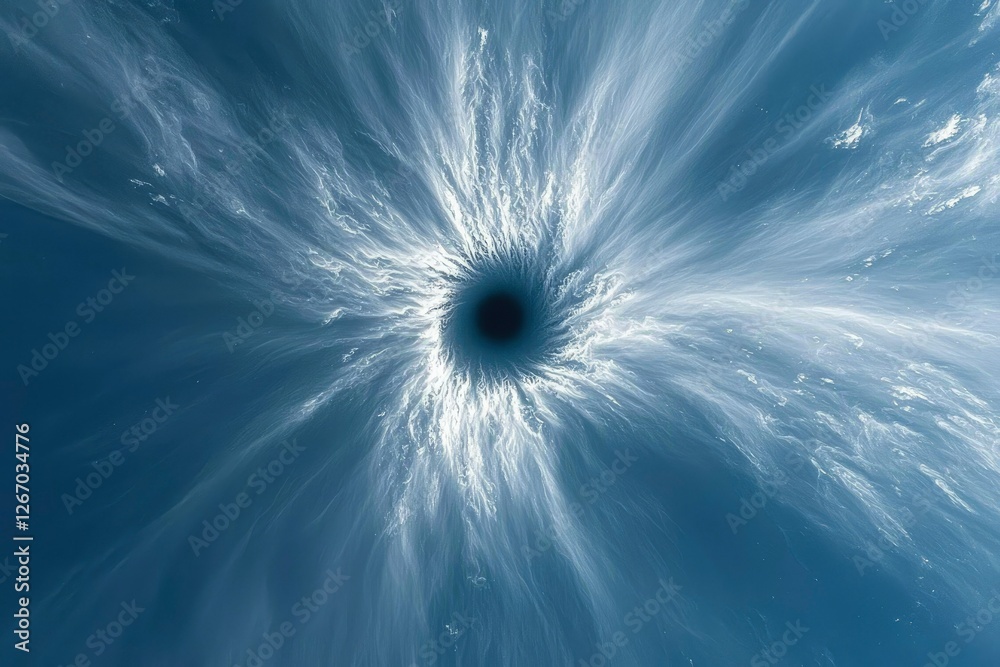 Wall mural abstract vortex celestial swirl of light and shadow