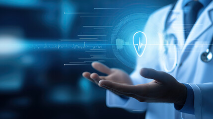 health concept - usage of digital data in the healthcare sector