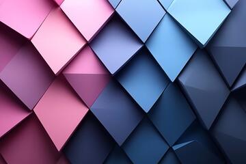 Abstract geometric pattern of interlocking colorful tiles creating a vibrant texture