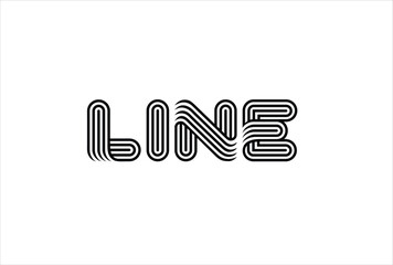 Line logo Vector Template. Creative And Modern Line logo