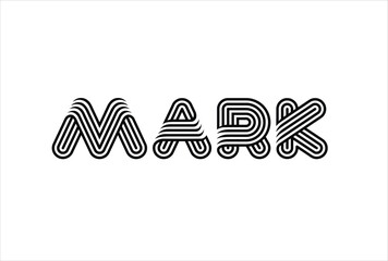 Obraz premium Mark logo Vector Template. Creative And Modern Mark logo