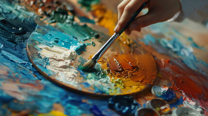 Obraz premium Mastering Color Blending Techniques for Artists